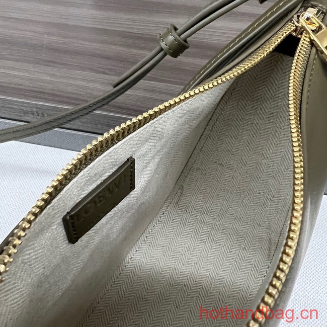 Loewe Original Leather Shoulder Handbag C923 Khaki