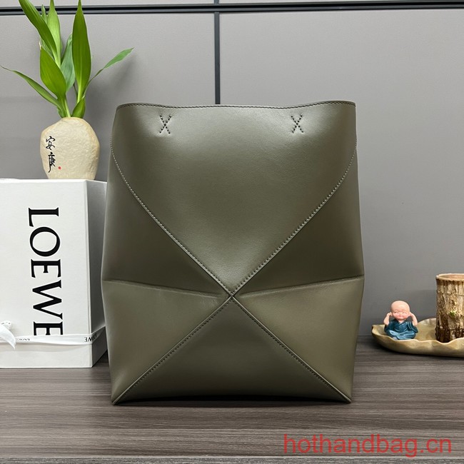 Loewe Original Leather Shoulder bag 052316 Khaki