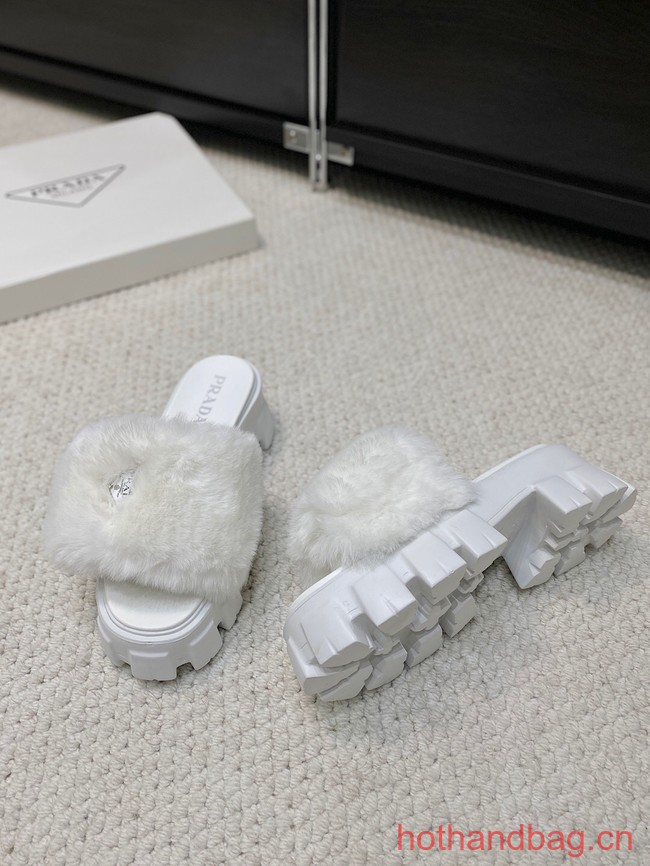 Prada Shearling slides 93648-2