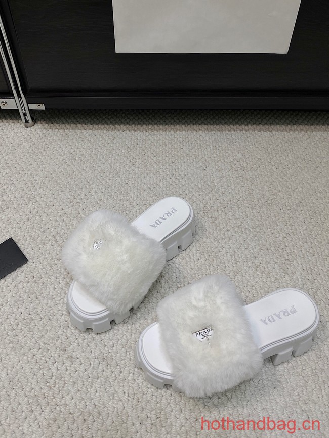 Prada Shearling slides 93648-2