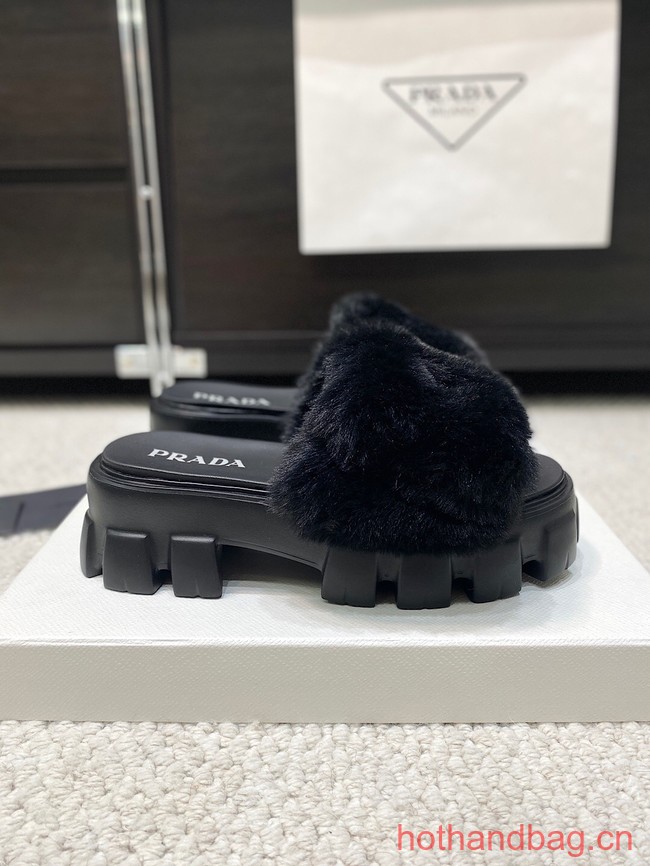 Prada Shearling slides 93648-1