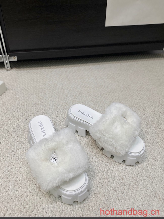 Prada Shearling slides 93648-2