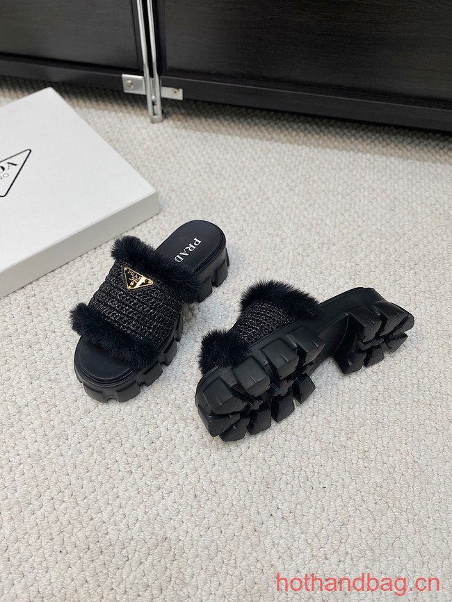 Prada Shearling slides 93648-6