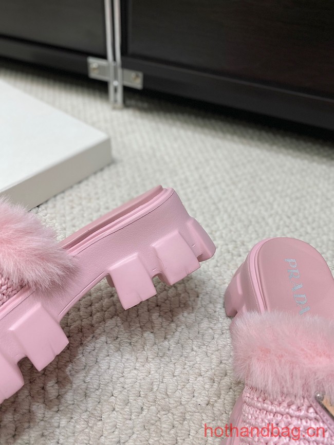 Prada Shearling slides 93648-9