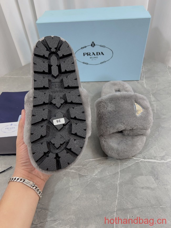 Prada Shearling slides 93645-1