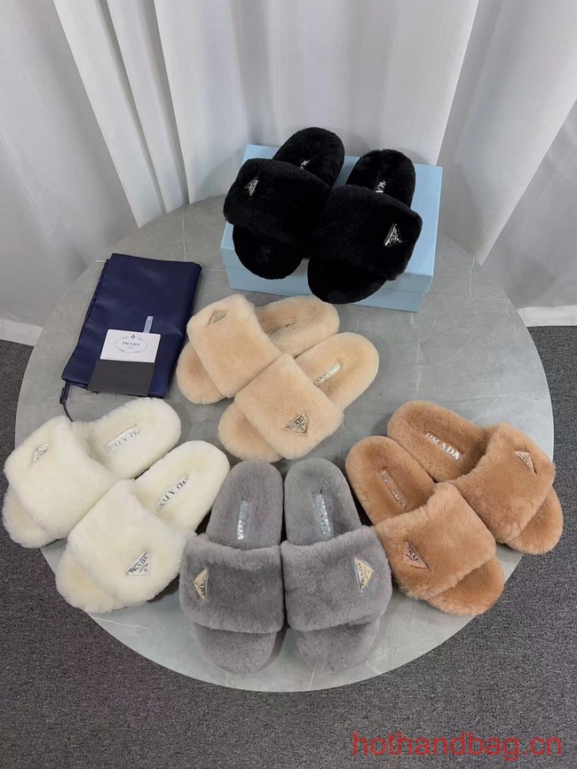 Prada Shearling slides 93645-2