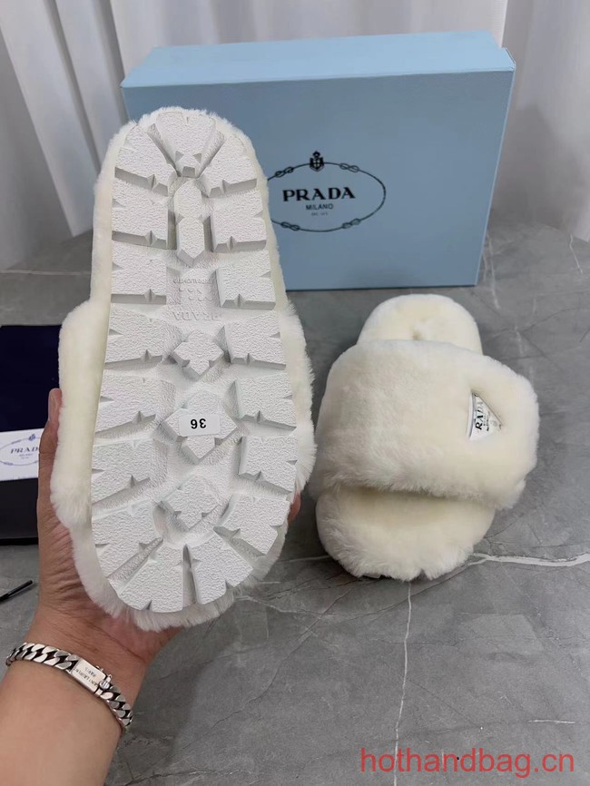 Prada Shearling slides 93645-4