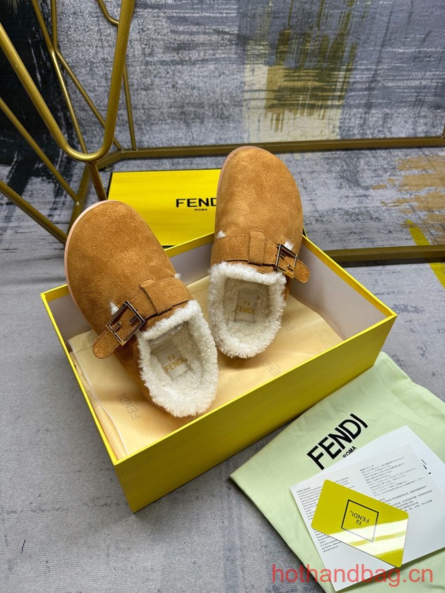 Fendi Feel leather slides 93669-2