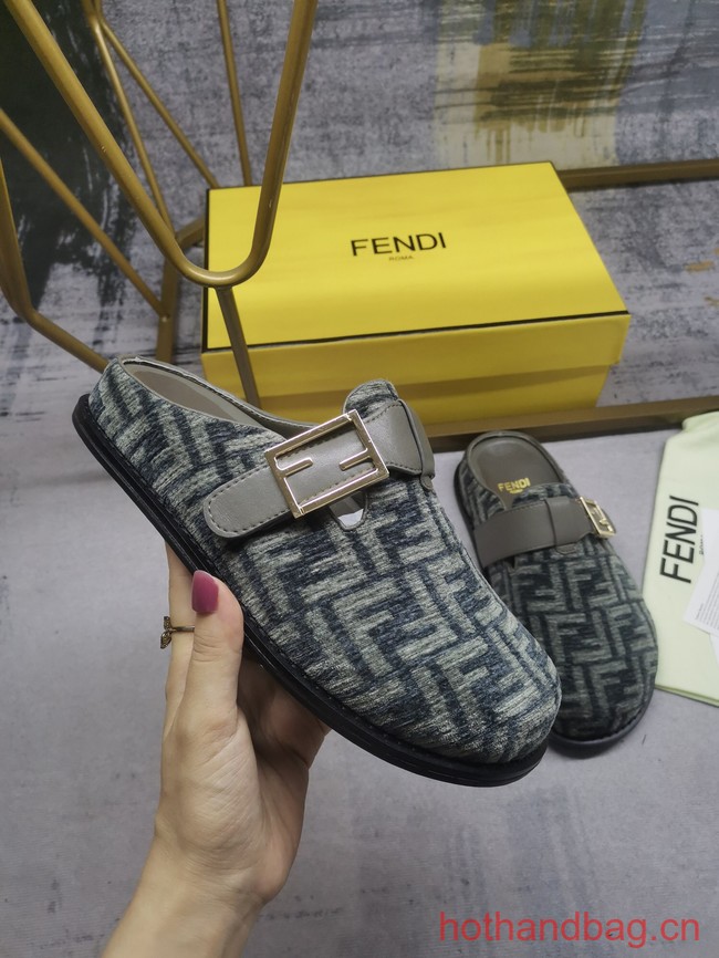 Fendi Feel leather slides 93669-4