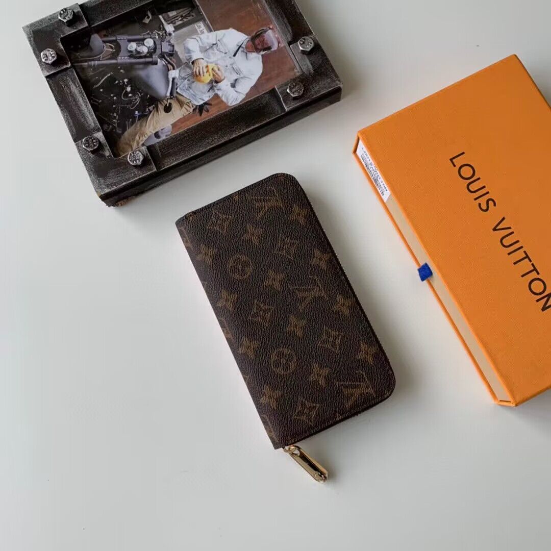 Louis Vuitton Monogram Canvas Zippy Color Pring Wallet M60017