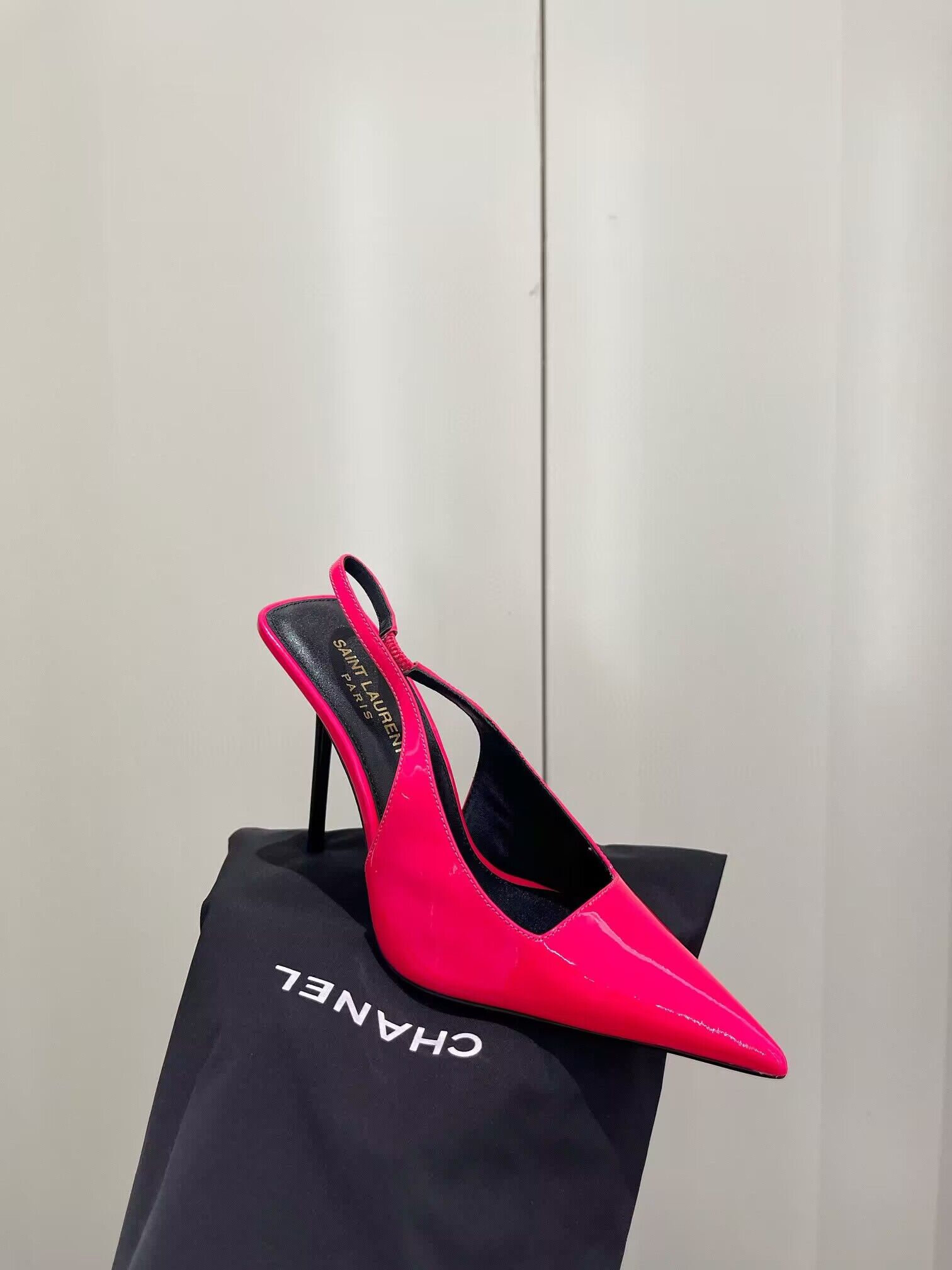 Saint Laurent Shoes heel height 10CM 63301 Rose