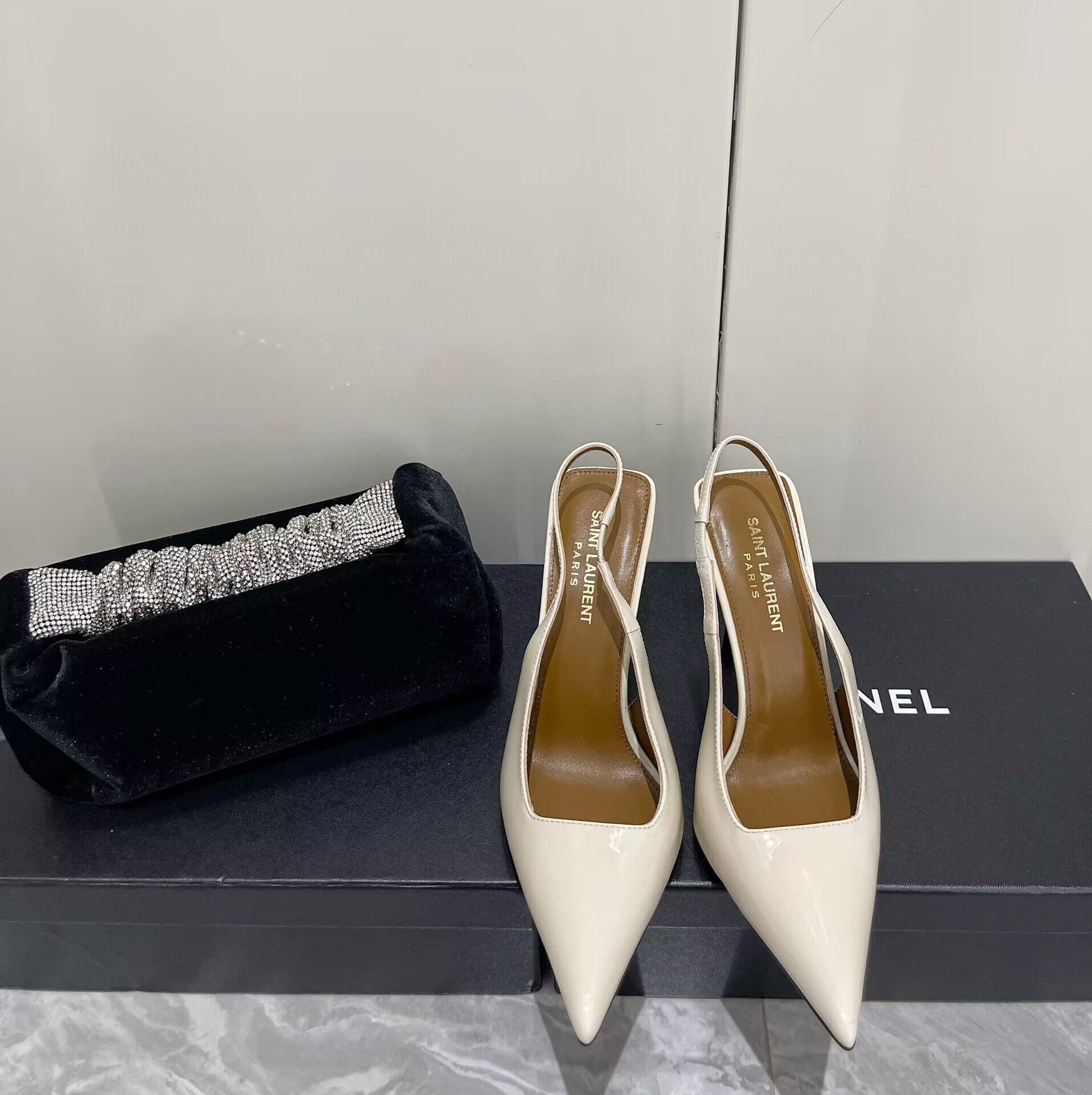 Saint Laurent Shoes heel height 10CM 63301 White
