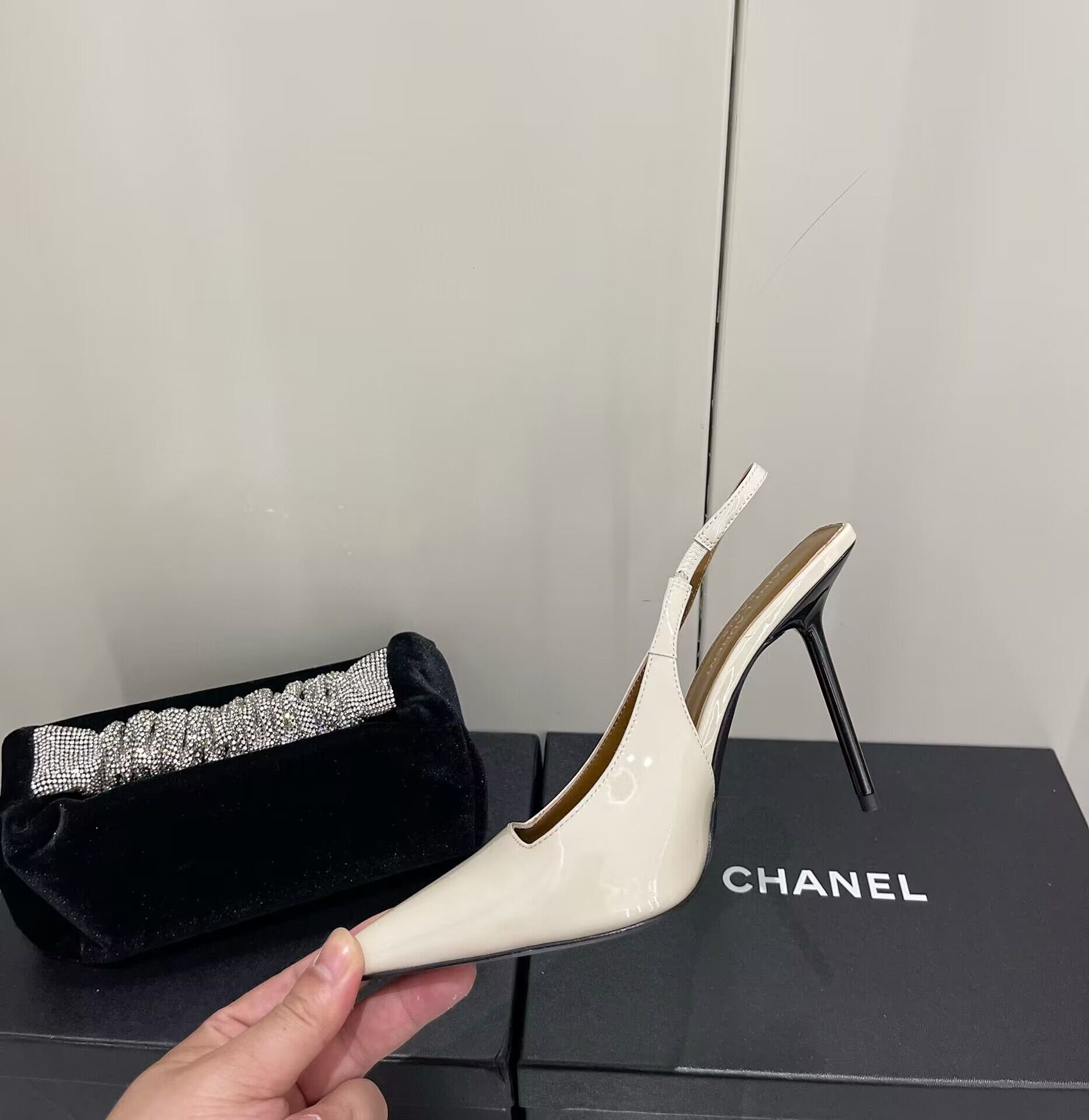 Saint Laurent Shoes heel height 10CM 63301 Cream