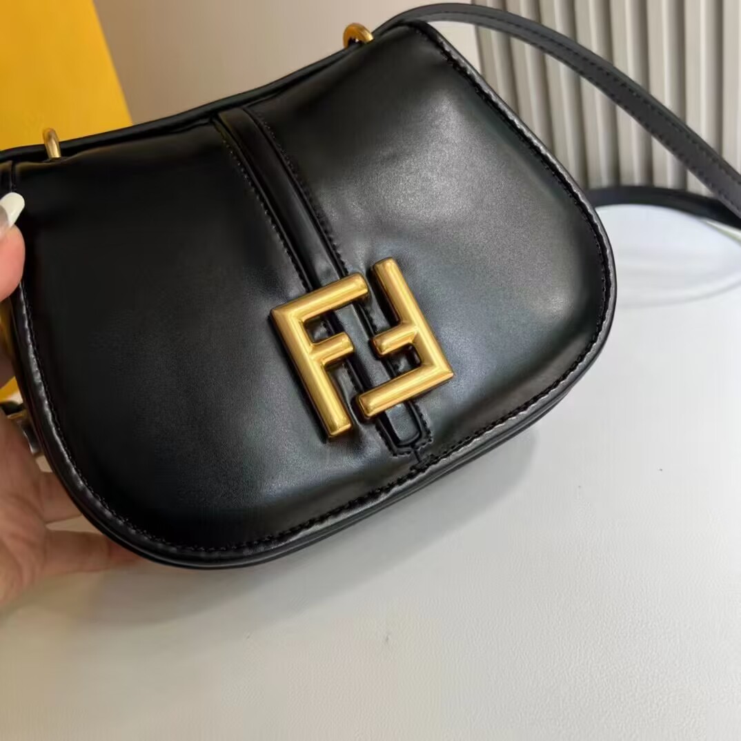 Fendi Cmon Mini leather bag 8BS082 Black