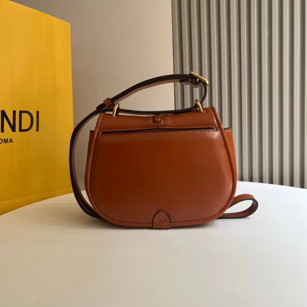 Fendi Cmon Mini leather bag 8BS082 Brown