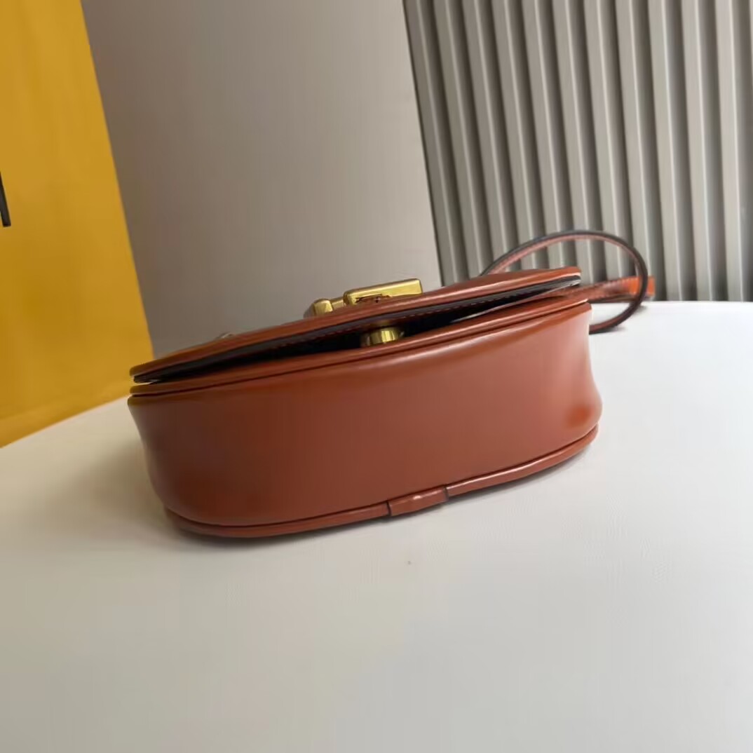 Fendi Cmon Mini leather bag 8BS082 Brown