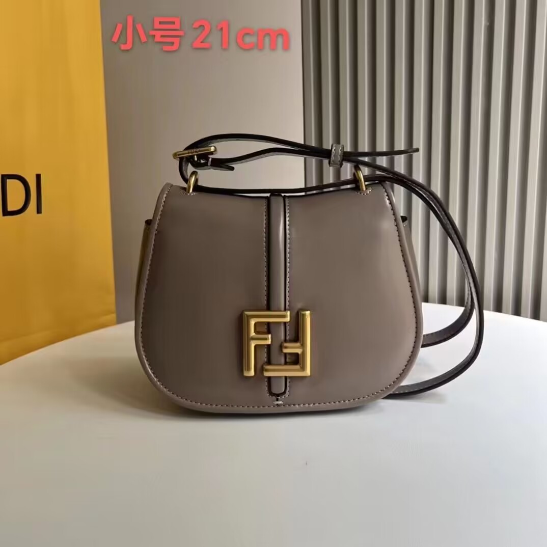Fendi Cmon Mini leather bag 8BS082 Dove gray 
