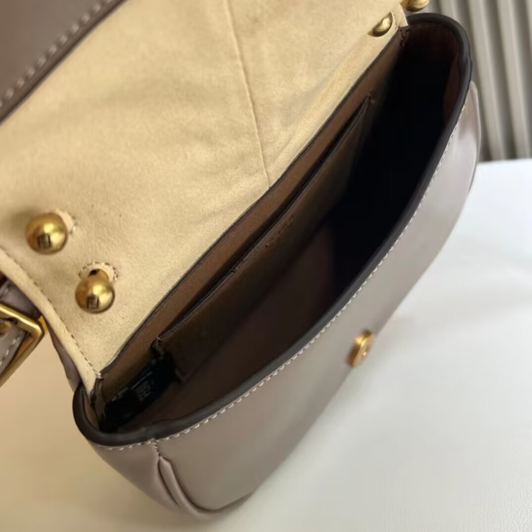 Fendi Cmon Mini leather bag 8BS082 Dove gray 