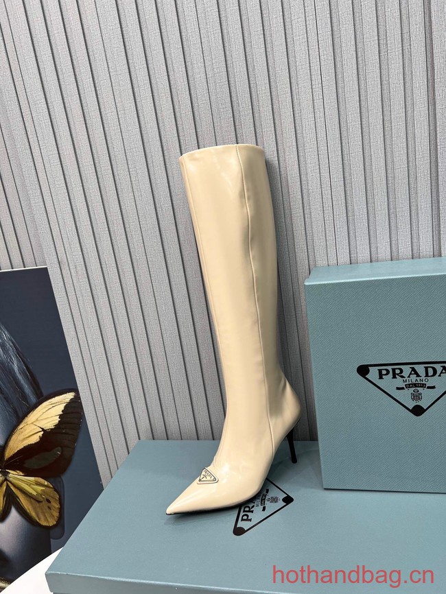 Prada Brushed leather boots 85 mm heel 93683-1