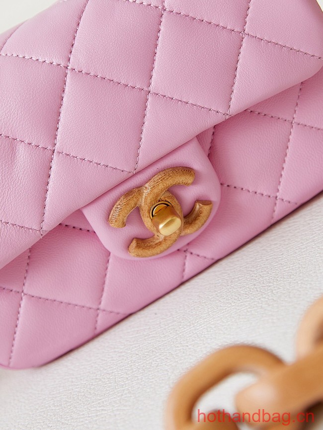 Chanel MINI FLAP BAG AS4165 Light Pink