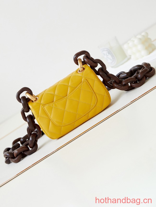 Chanel MINI FLAP BAG AS4165 Yellow