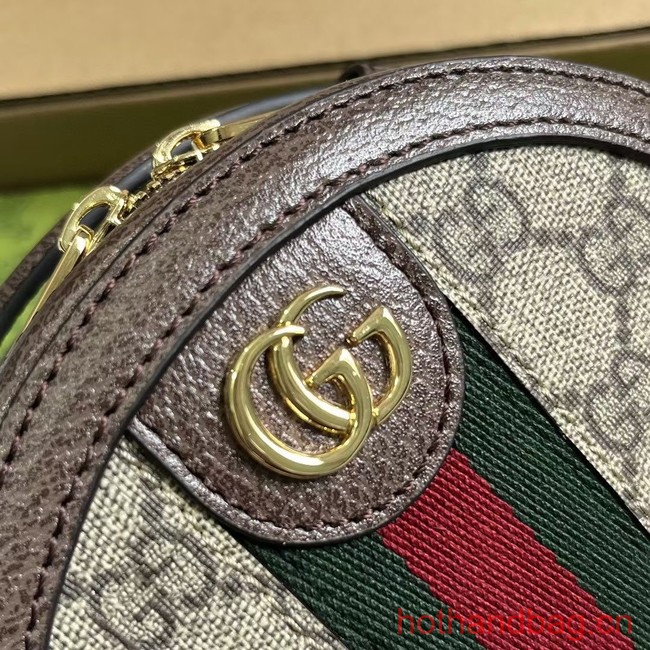 GUCCI OPHIDIA MINI CHAIN BAG 725147 Brown