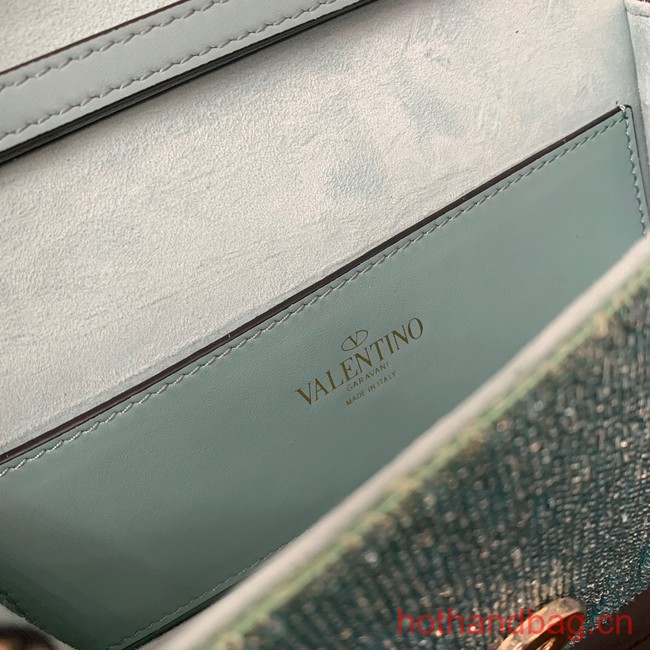 VALENTINO V-logo MINI LOCO bag beads 5032B light blue