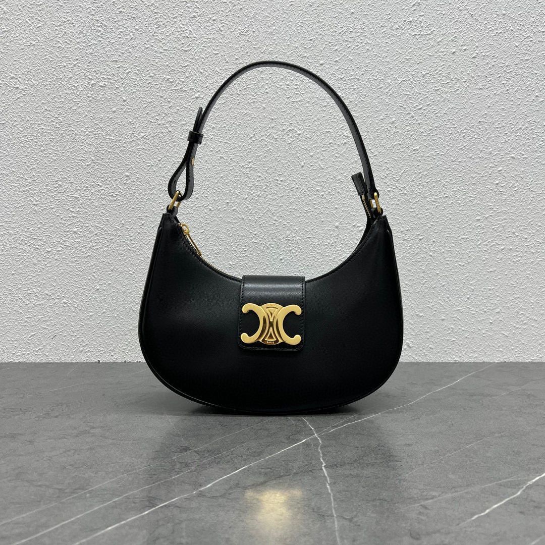 Celine AVA BAG IN SMOOTH CALFSKIN VINTAGE 114493 Black