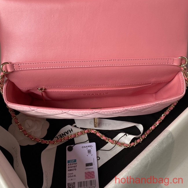 Chanel MINI FLAP BAG AS3791 pink