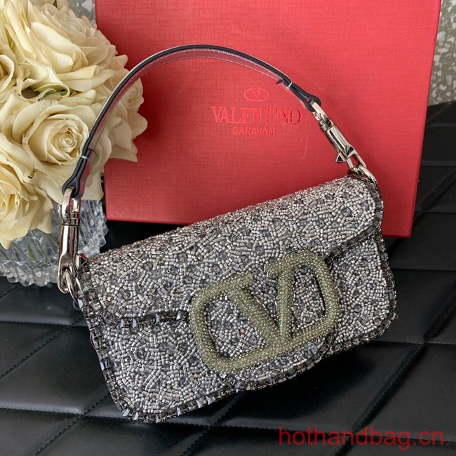 VALENTINO V-logo MINI LOCO bag 5032C Silver