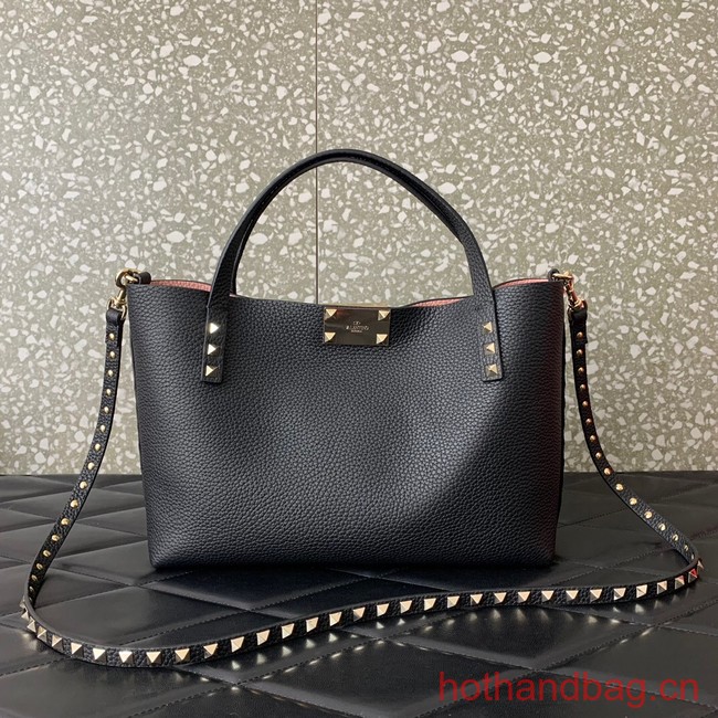 VALENTINO grain calfskin leather bag 0044 black