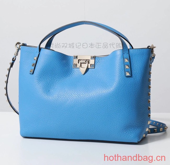 VALENTINO grain calfskin leather bag 0044 blue