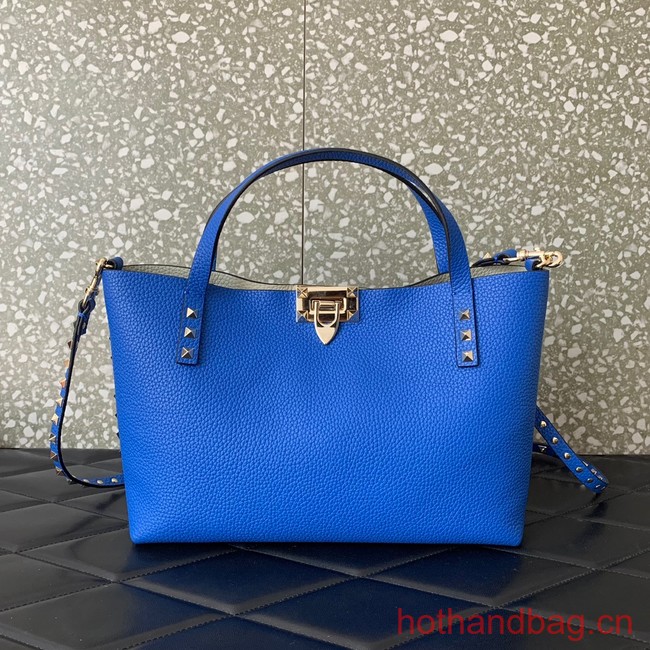 VALENTINO grain calfskin leather bag 0044 blue