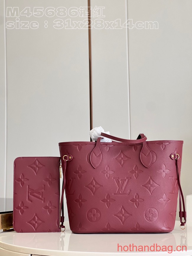 Louis Vuitton Neverfull MM M46599 Wine Red