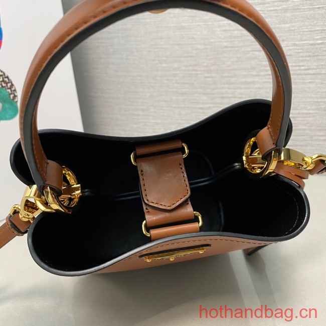 Prada Arque leather mini-bag 1BA373 brown