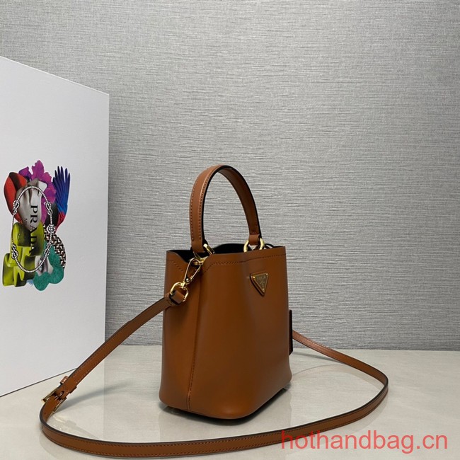 Prada Arque leather mini-bag 1BA373 brown