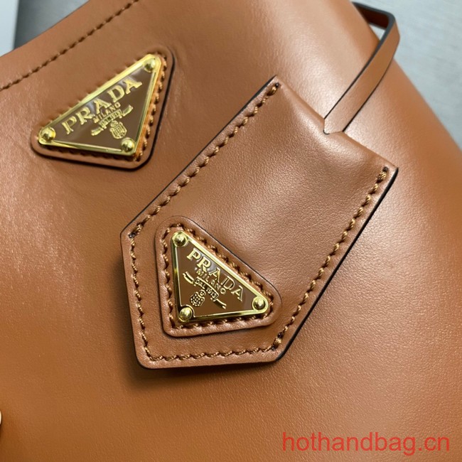 Prada Arque leather mini-bag 1BA373 brown