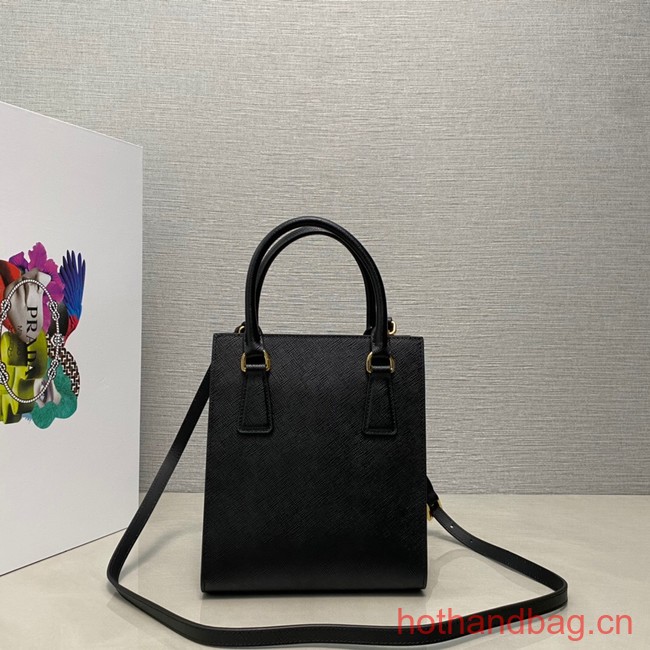 Prada Saffiano leather handbag 1BA358 black