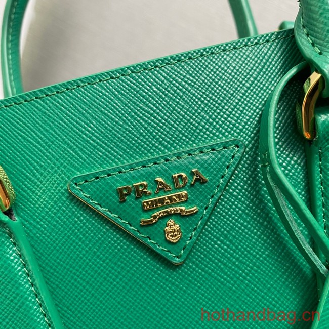 Prada Saffiano leather handbag 1BA358 green