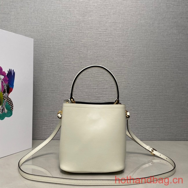 Prada Arque leather mini-bag 1BA373 white