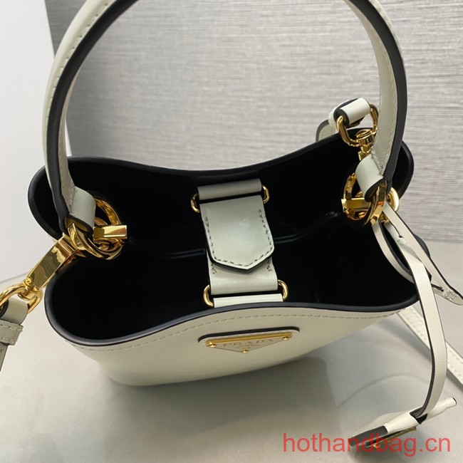 Prada Arque leather mini-bag 1BA373 white