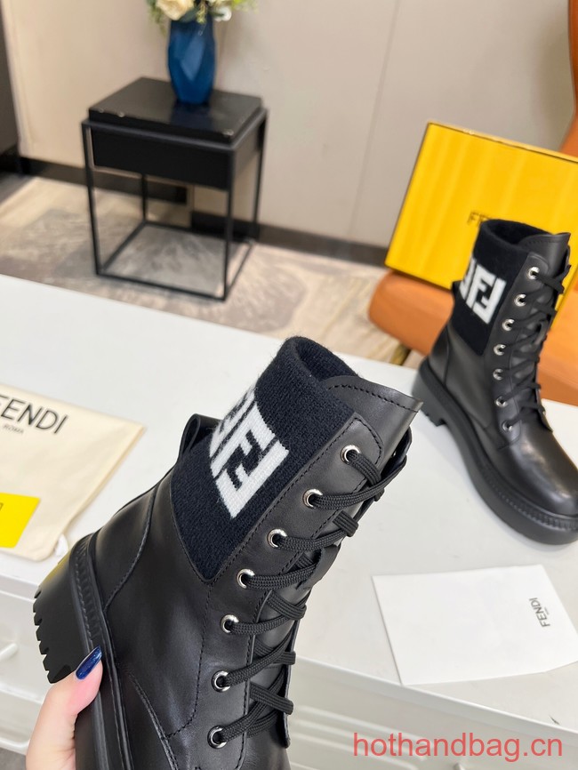 Fendi graphy leather biker boots 93705-5