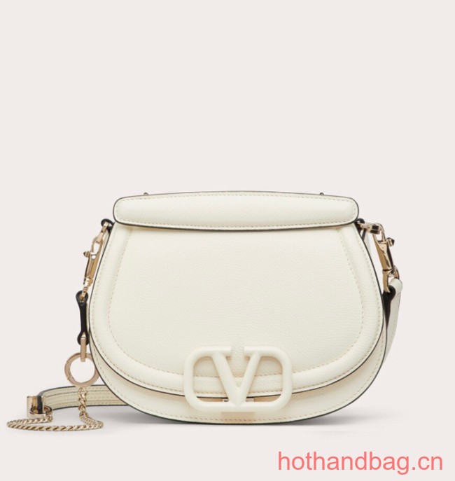 VALENTINO VSLING granular calfskin bag P098 white