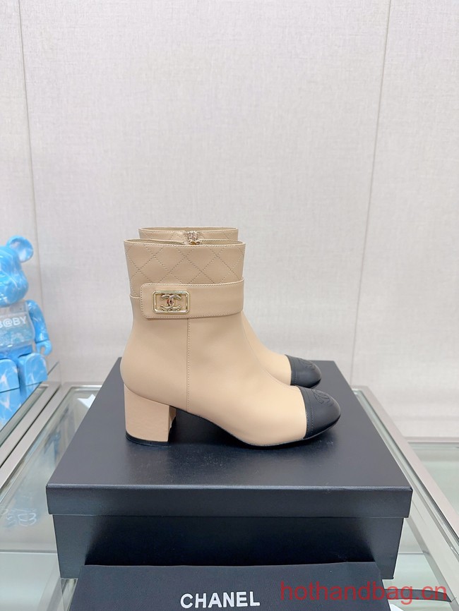 Chanel LEATHER ANKLE BOOT 93706-5