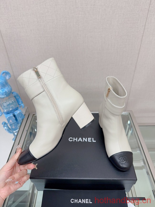 Chanel LEATHER ANKLE BOOT 93706-6