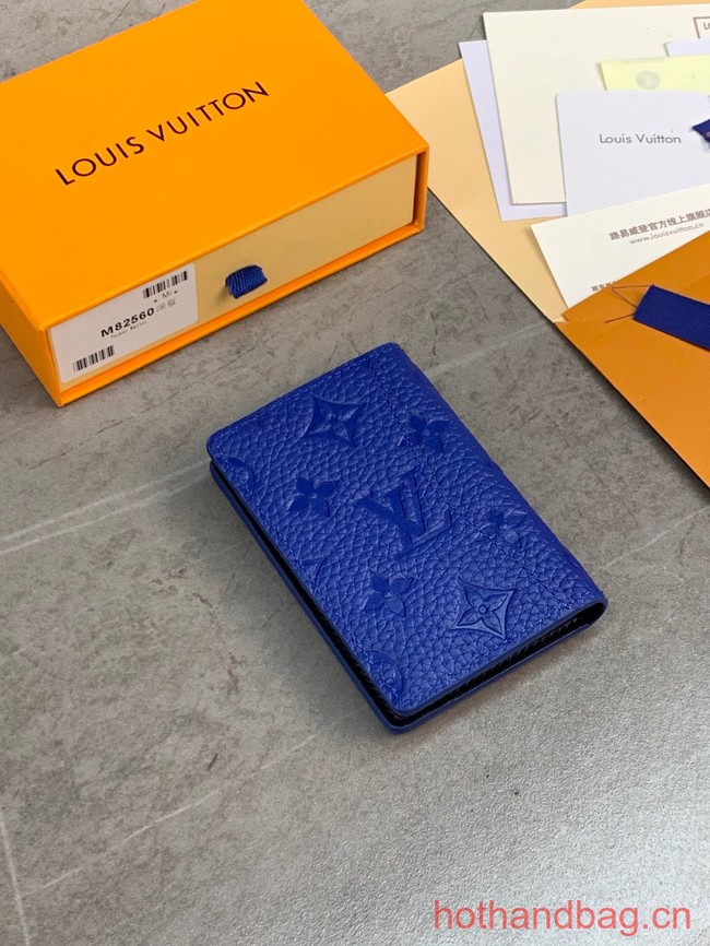 Louis Vuitton Pocket Organizer M82560 blue