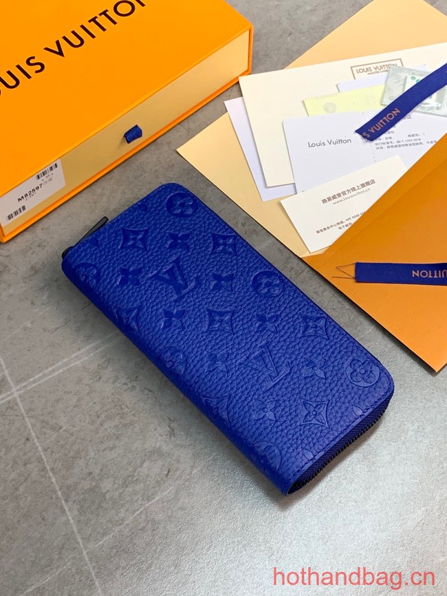 Louis Vuitton Zippy Wallet Vertical M82597 blue