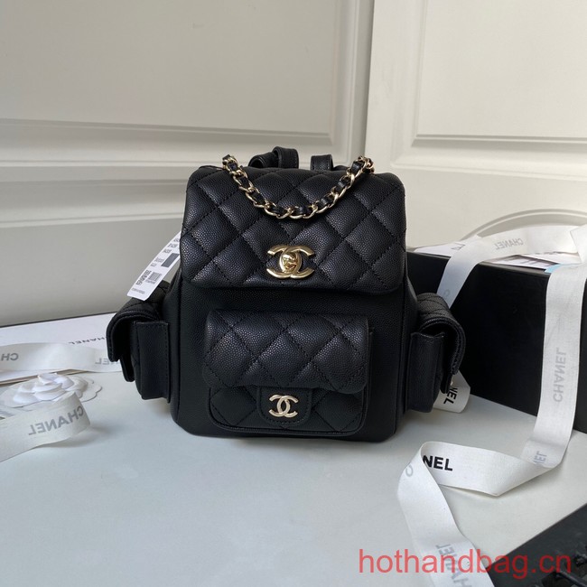 Chanel small BACKPACK AS4398 BLACK