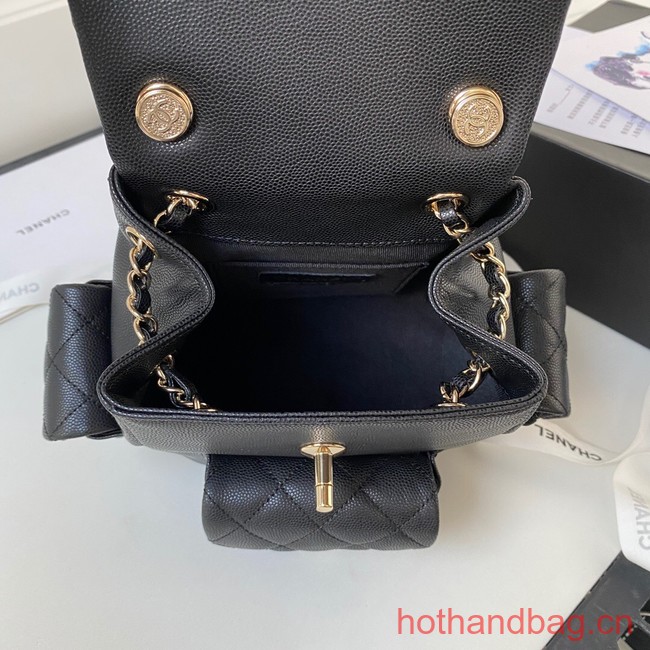 Chanel small BACKPACK AS4398 BLACK