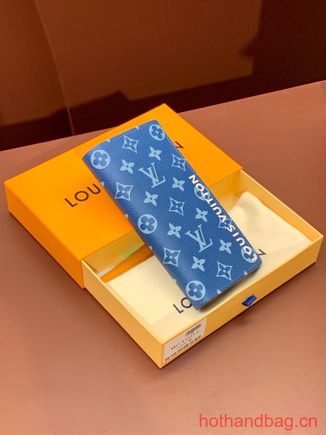 Louis Vuitton BRAZZA WALLET M82790 blue